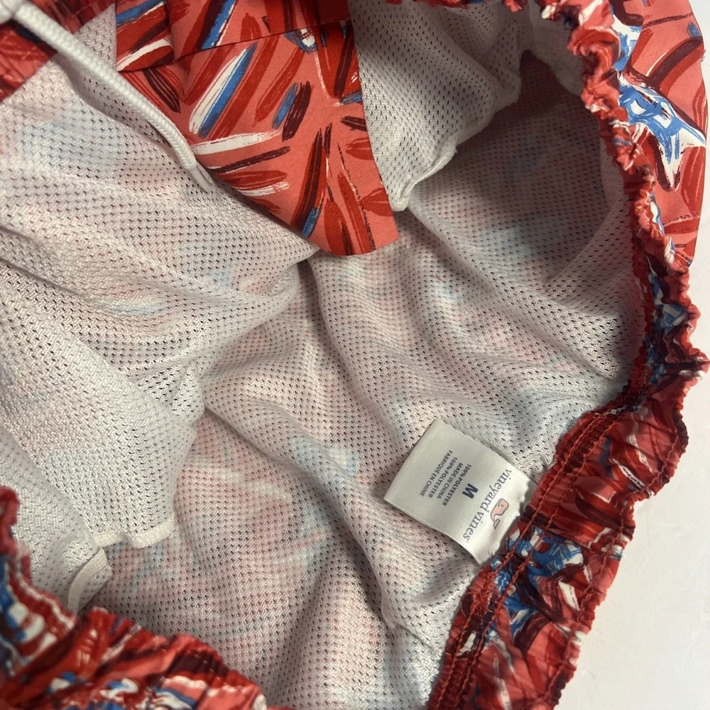 Vineyard Vines Medium Shorts Mens Lined Drawstring Swimwear Board‎ Shorts Fish
